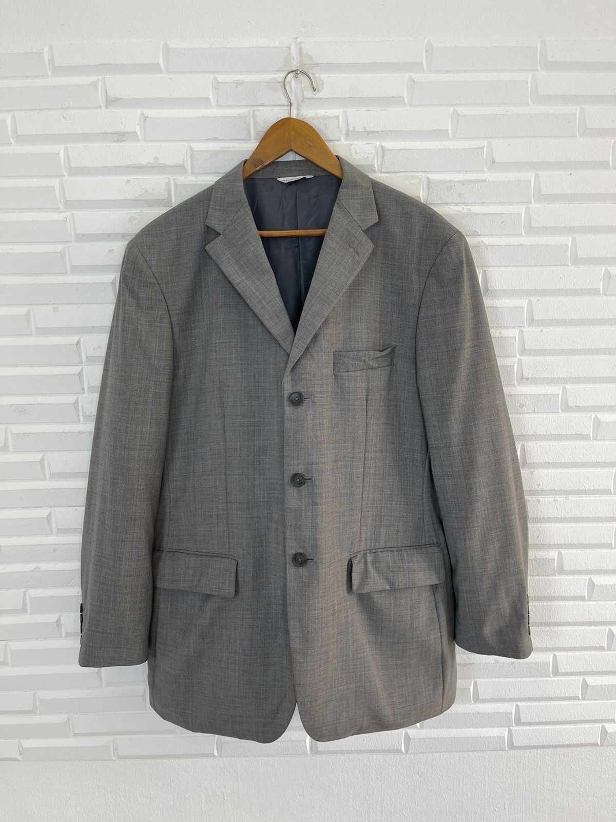 Balenciaga VINTAGE BALENCIAGA GLEN PLAID BLAZER Size 50L - 2 Thumbnail