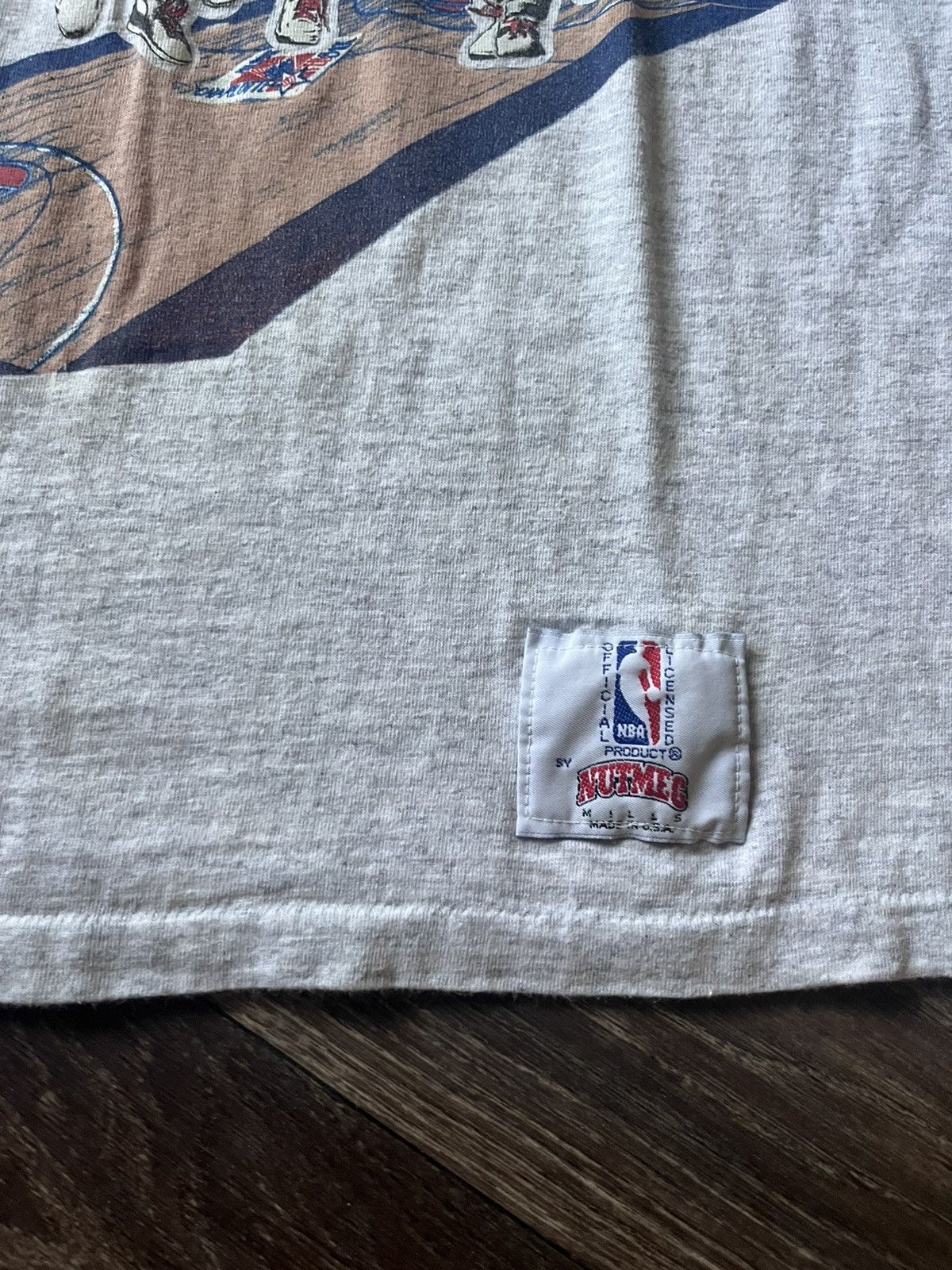 NBA × Nutmeg × Vintage Vintage 1991 Charlotte NBA All Stars T-Shirt Size US M / EU 48-50 / 2 - 5 Thumbnail