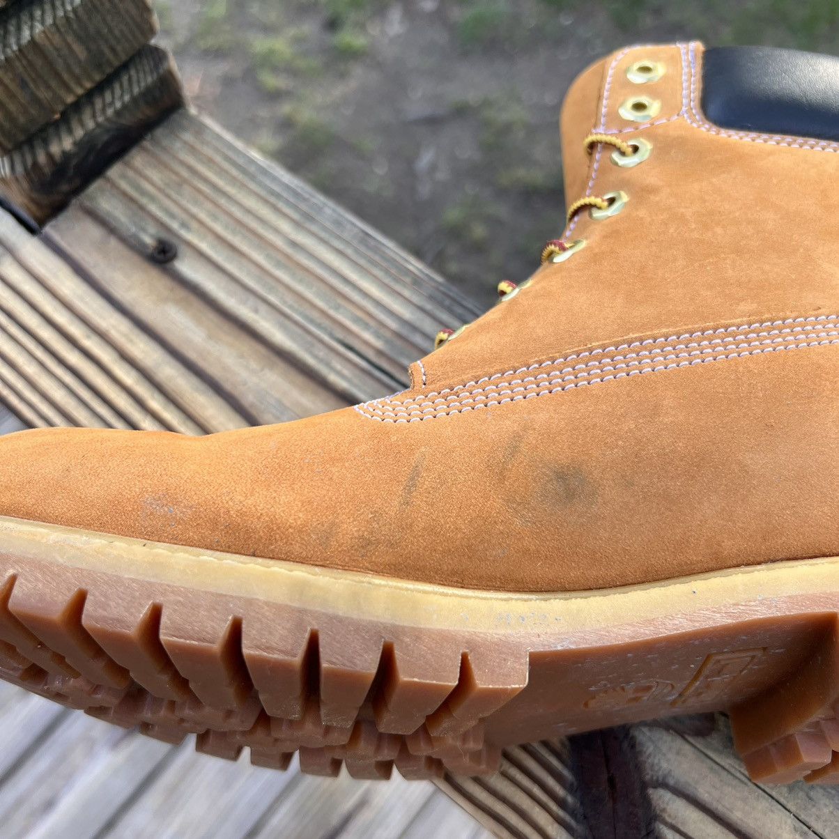 Timberland Premium 6 Inch Genuine Leather Wheat Work Boots