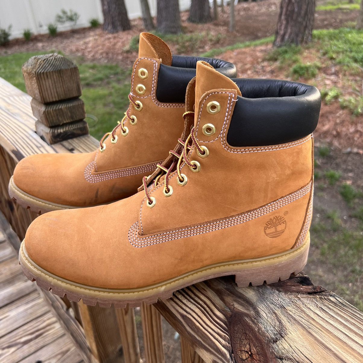 Timberland Premium 6 Inch Genuine Leather Wheat Work Boots