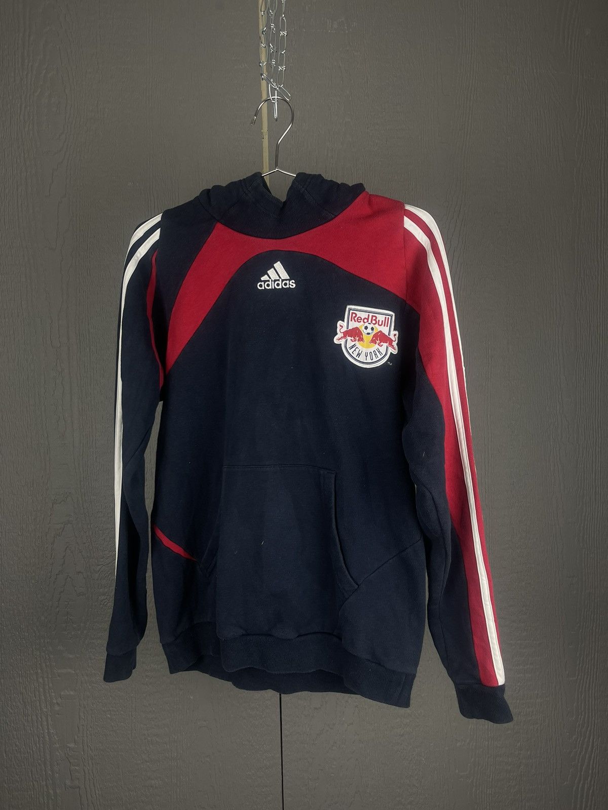 Y2K Adidas New York Red Bulls MLS Hoodie