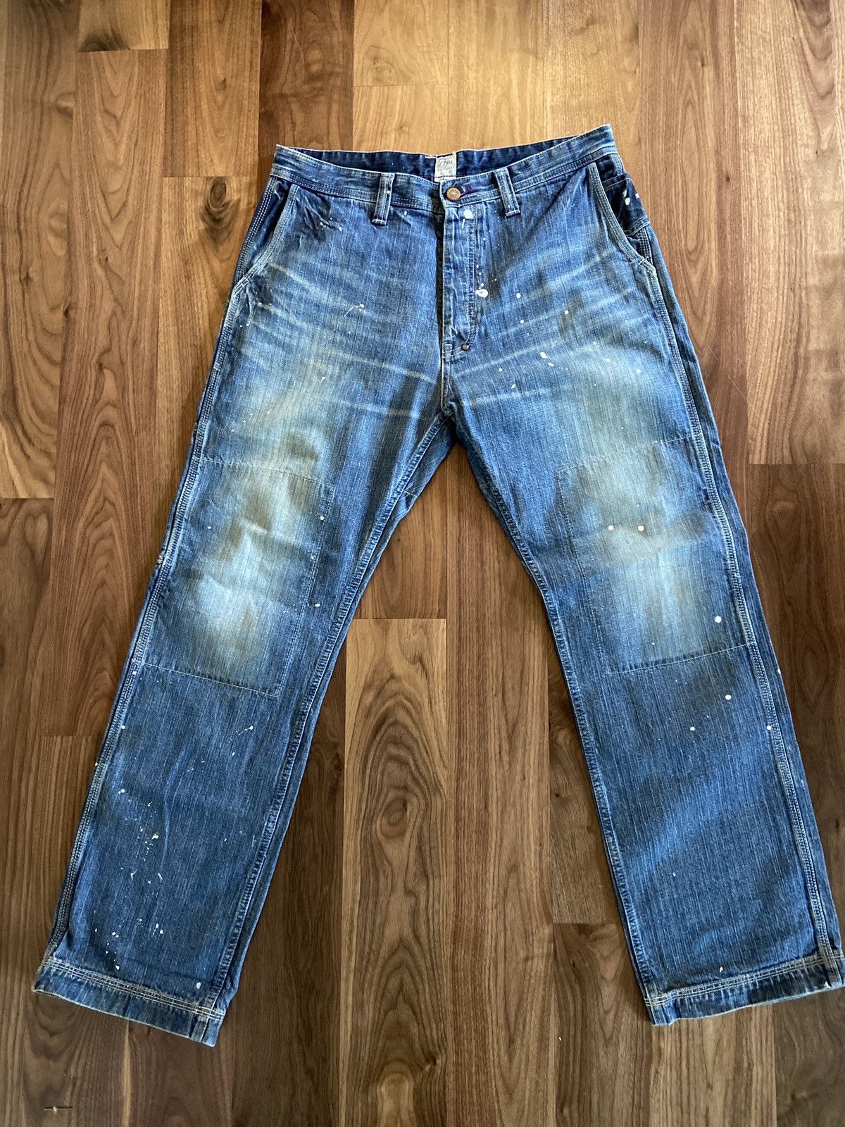 Prps paint splatter loose denim jeans