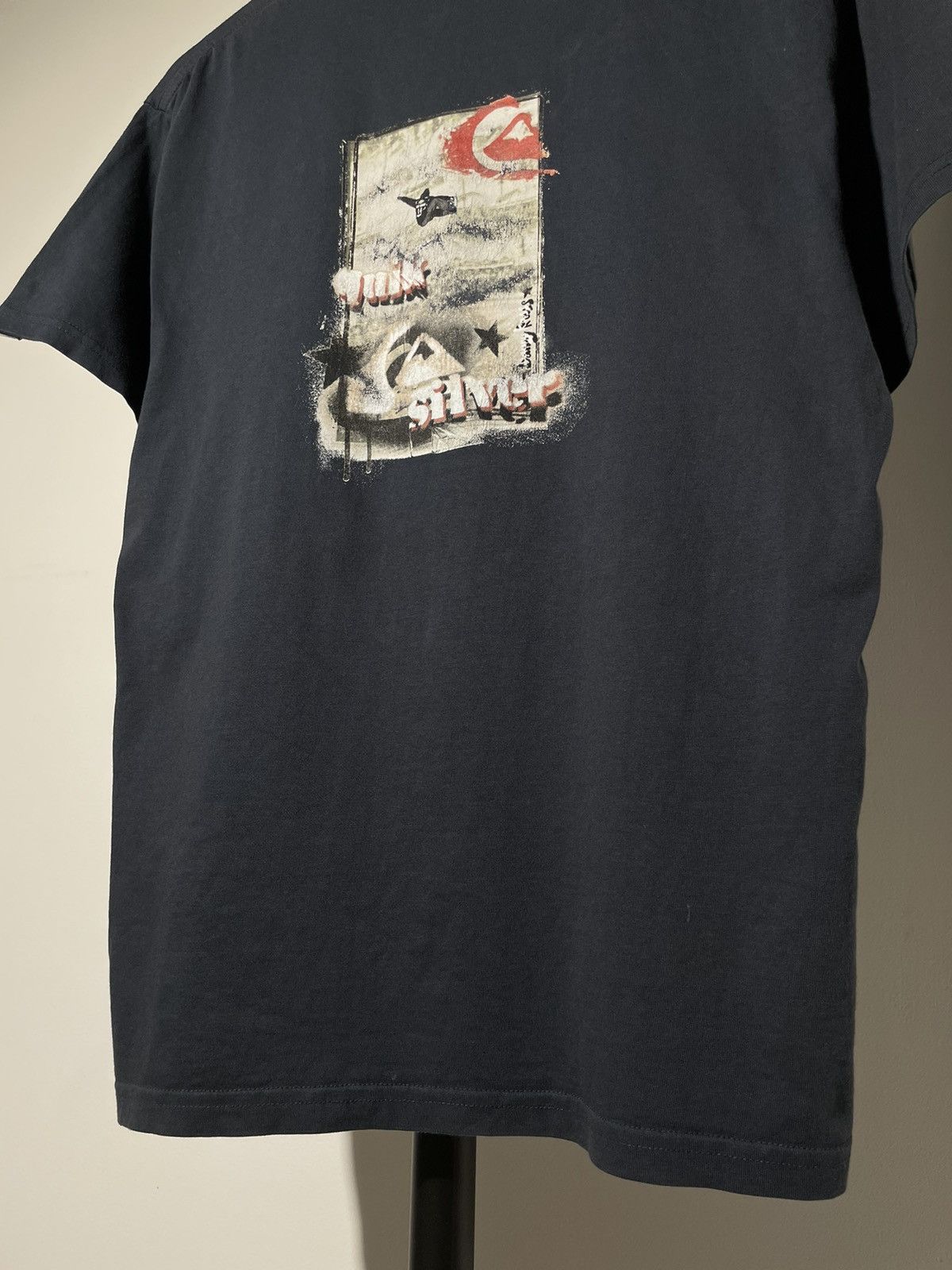 Quiksilver × Vintage Vintage 90s Quicksilver Surf Wear T-Shirt Size US S / EU 44-46 / 1 - 6 Thumbnail