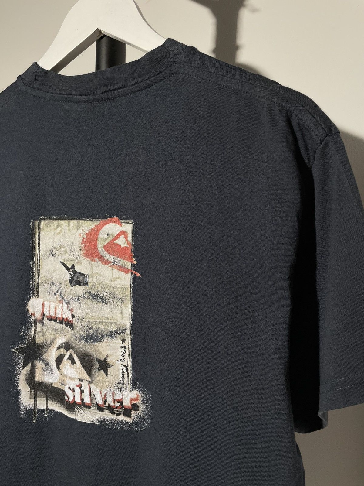 Quiksilver × Vintage Vintage 90s Quicksilver Surf Wear T-Shirt Size US S / EU 44-46 / 1 - 3 Thumbnail