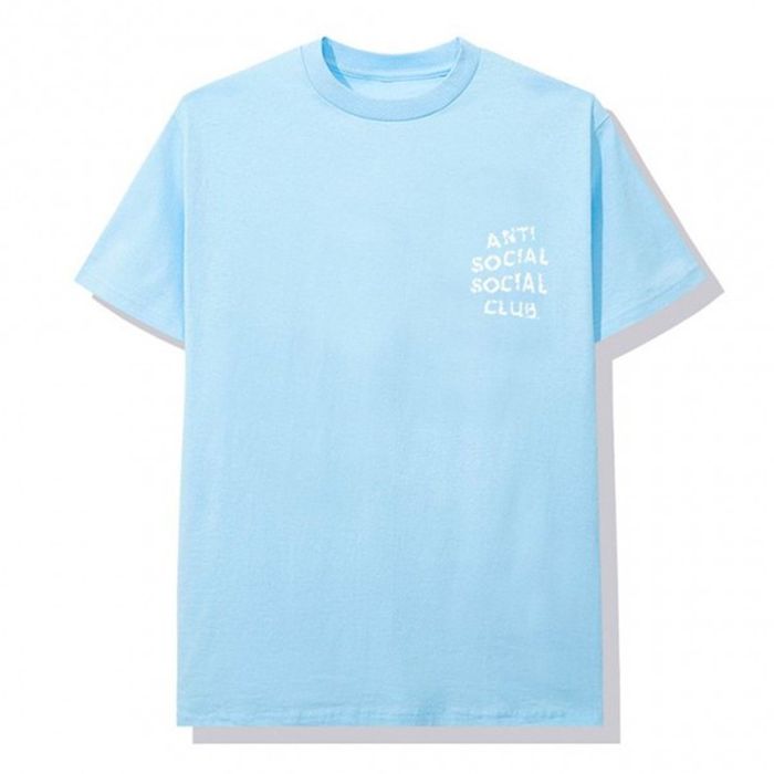 Anti Social Social Club Anti Social Social Club Partly Cloudy Blue Tee ...