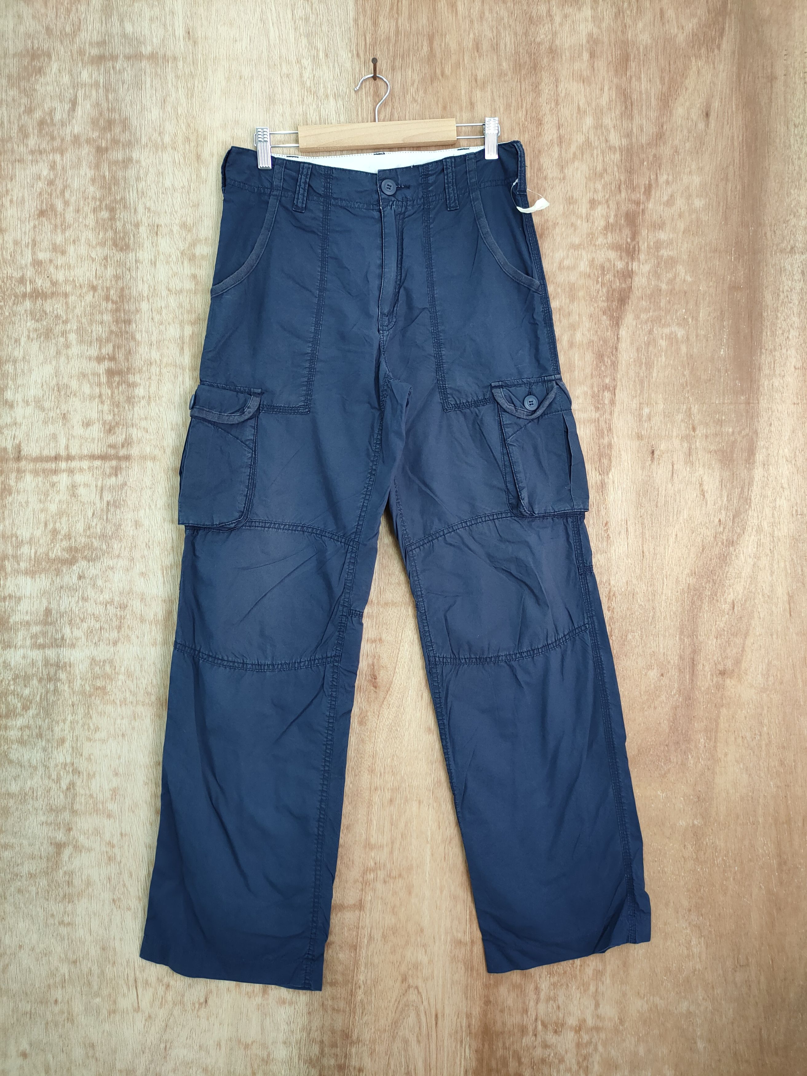 image of United Colors Of Benetton x Vintage United Color Of Benetton Multipocket Cargo Pants 458 in Blue (S