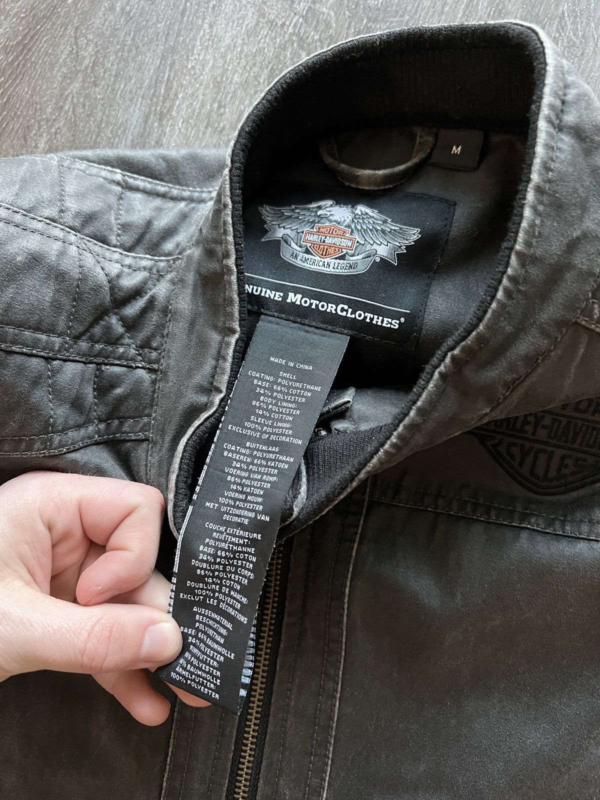 Harley Davidson Vintage Harley Davidson embroidered Detroit style jacket Size US L / EU 52-54 / 3 - 7 Thumbnail
