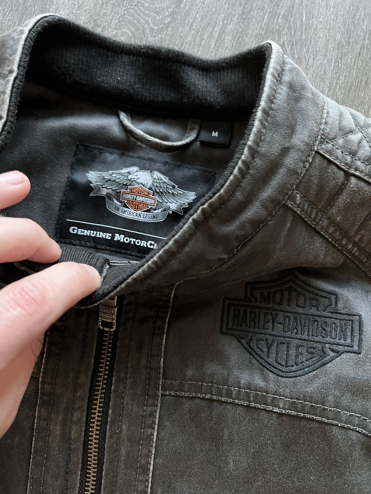 Harley Davidson Vintage Harley Davidson embroidered Detroit style jacket Size US L / EU 52-54 / 3 - 3 Thumbnail