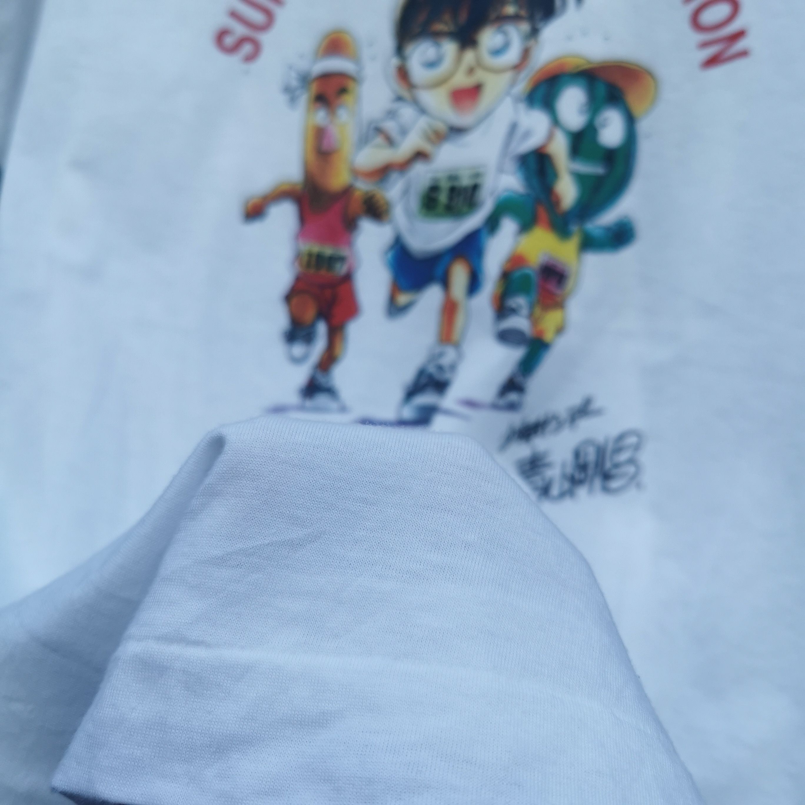 Cartoon Network × Japanese Brand × Vintage Vintage All Single Stich DETECTIVE CONAN MARATHON TEE Size US M / EU 48-50 / 2 - 5 Thumbnail