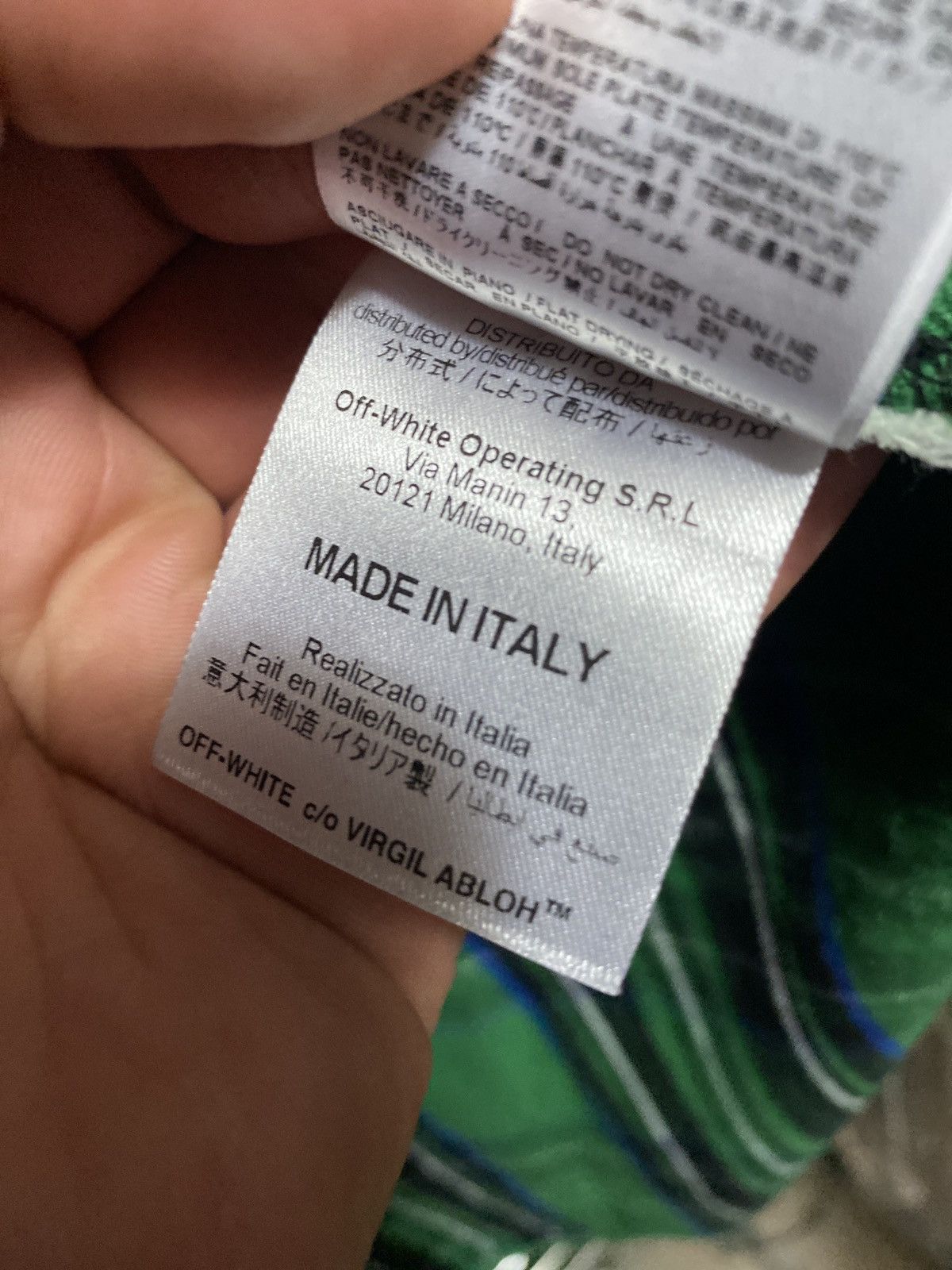 Off-White Rare Off White Green Spray Flannel Size US XXS / EU 40 - 4 Thumbnail