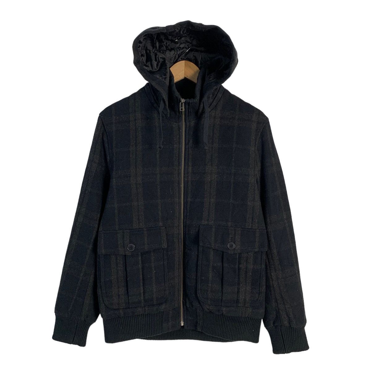Global Work Global Work Checkered Hooded Jacket Size US M / EU 48-50 / 2 - 1 Thumbnail