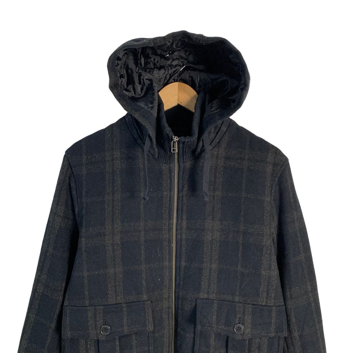 Global Work Global Work Checkered Hooded Jacket Size US M / EU 48-50 / 2 - 4 Thumbnail