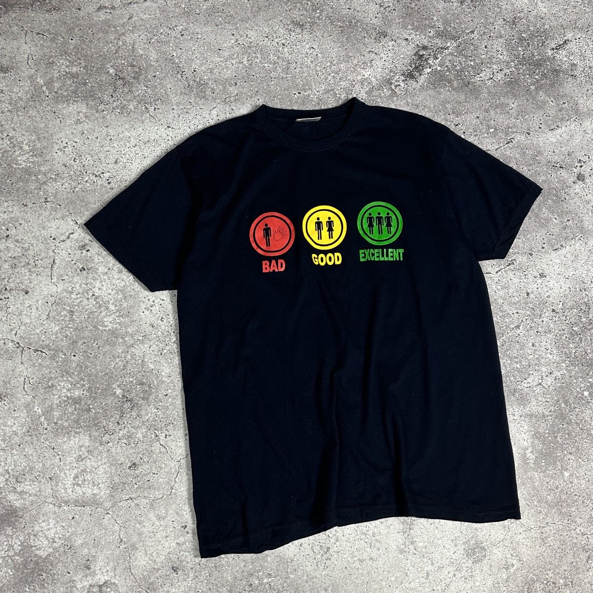 Vintage Vintage 90s Humor Sex Y2K tee Bad Good Girls navy hype OG Size US L / EU 52-54 / 3 - 3 Thumbnail