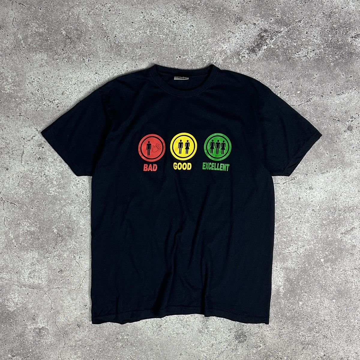 Vintage Vintage 90s Humor Sex Y2K tee Bad Good Girls navy hype OG Size US L / EU 52-54 / 3 - 1 Thumbnail