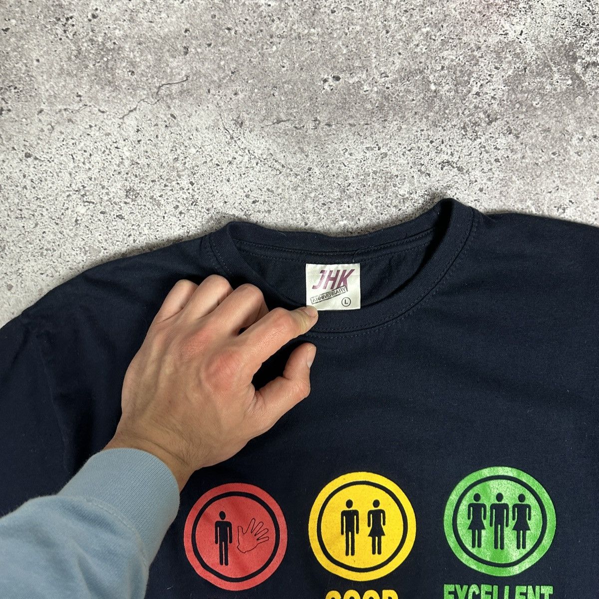 Vintage Vintage 90s Humor Sex Y2K tee Bad Good Girls navy hype OG Size US L / EU 52-54 / 3 - 5 Thumbnail