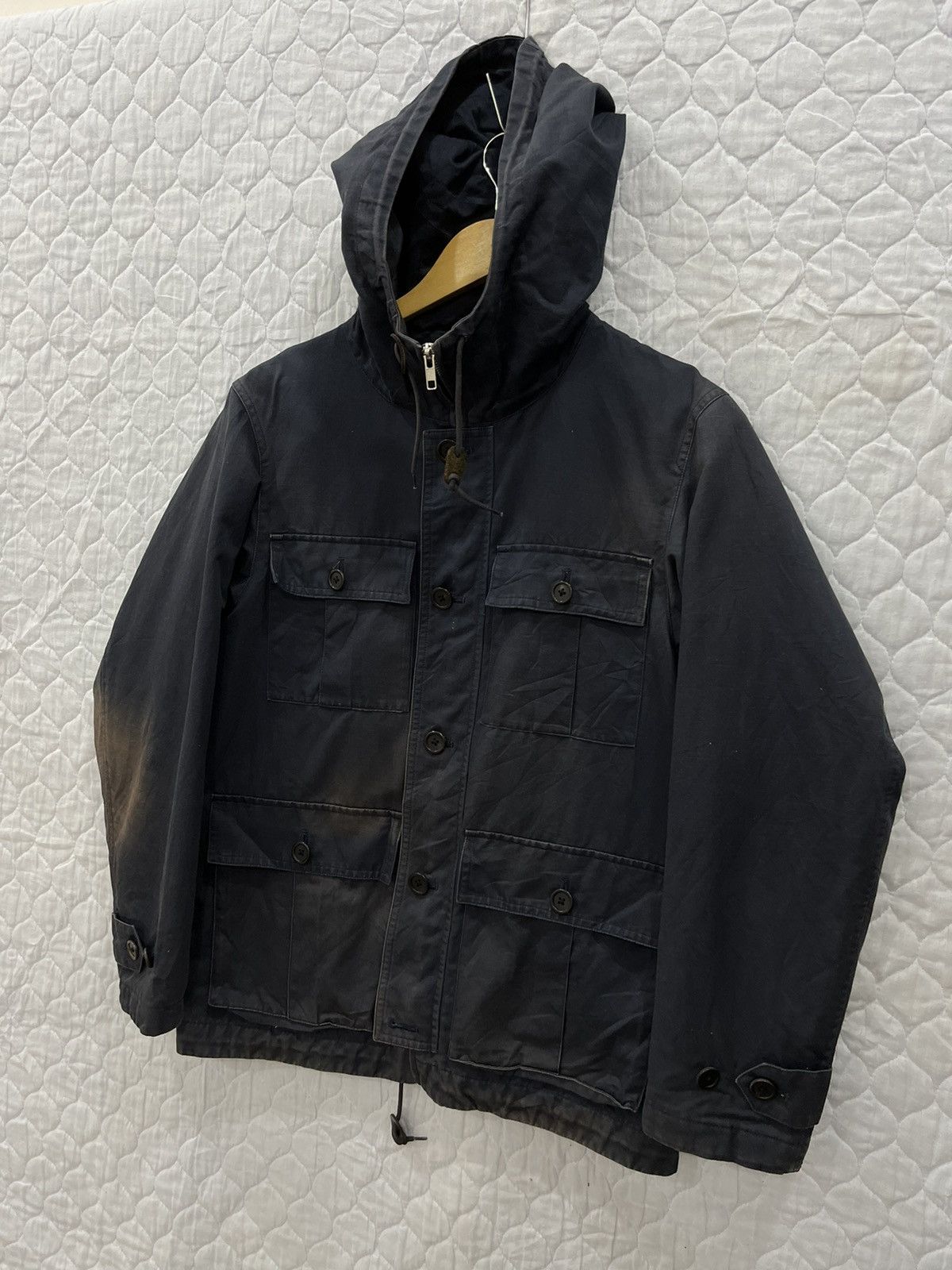 Margaret Howell C. MARGARET HOWELL DISTRESSED HOODIE JACKET Size US S / EU 44-46 / 1 - 2 Thumbnail