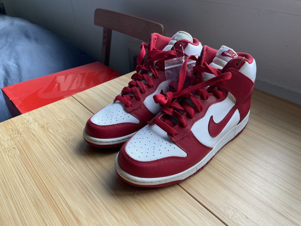 NIKE DUNK HIGH RETRO ST.JOHN'S　29 Vintage Nike Dunk High 2003 St Johns Size 8 Mens Varsity Red