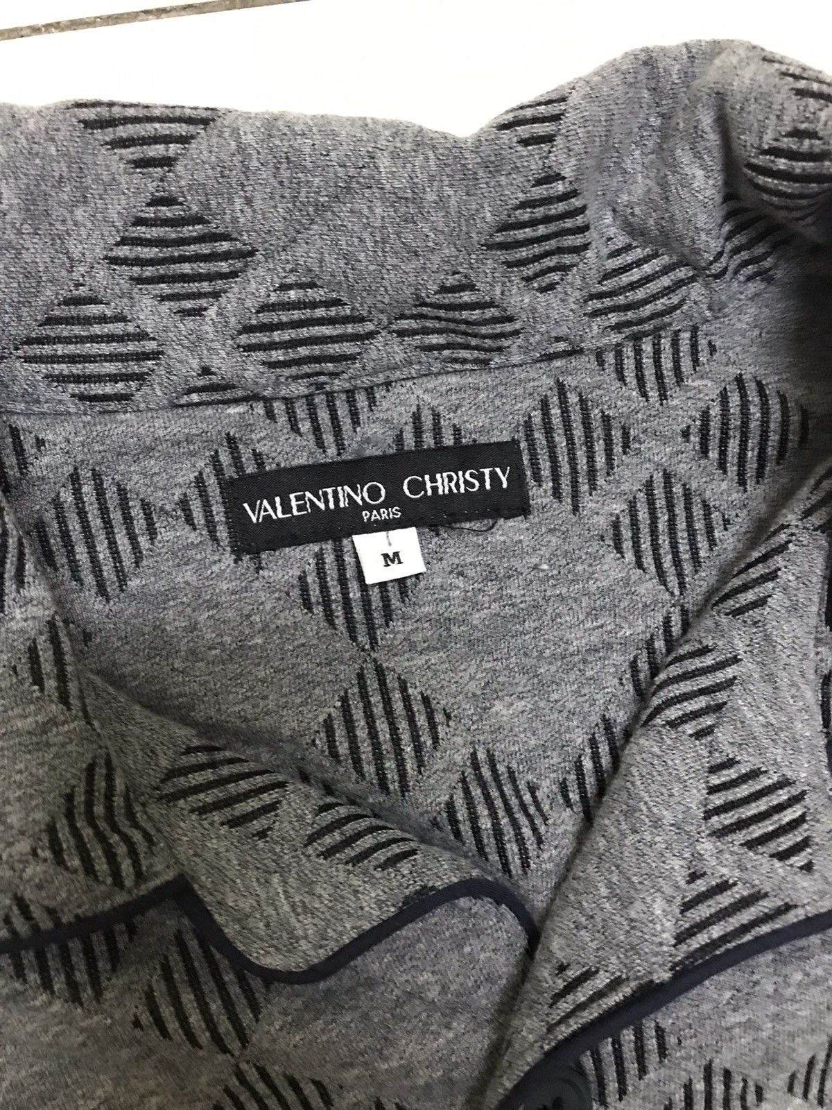 Valentino × Vintage Vintage Monogram Valentino Christy Paris Button Ups Size US M / EU 48-50 / 2 - 6 Thumbnail