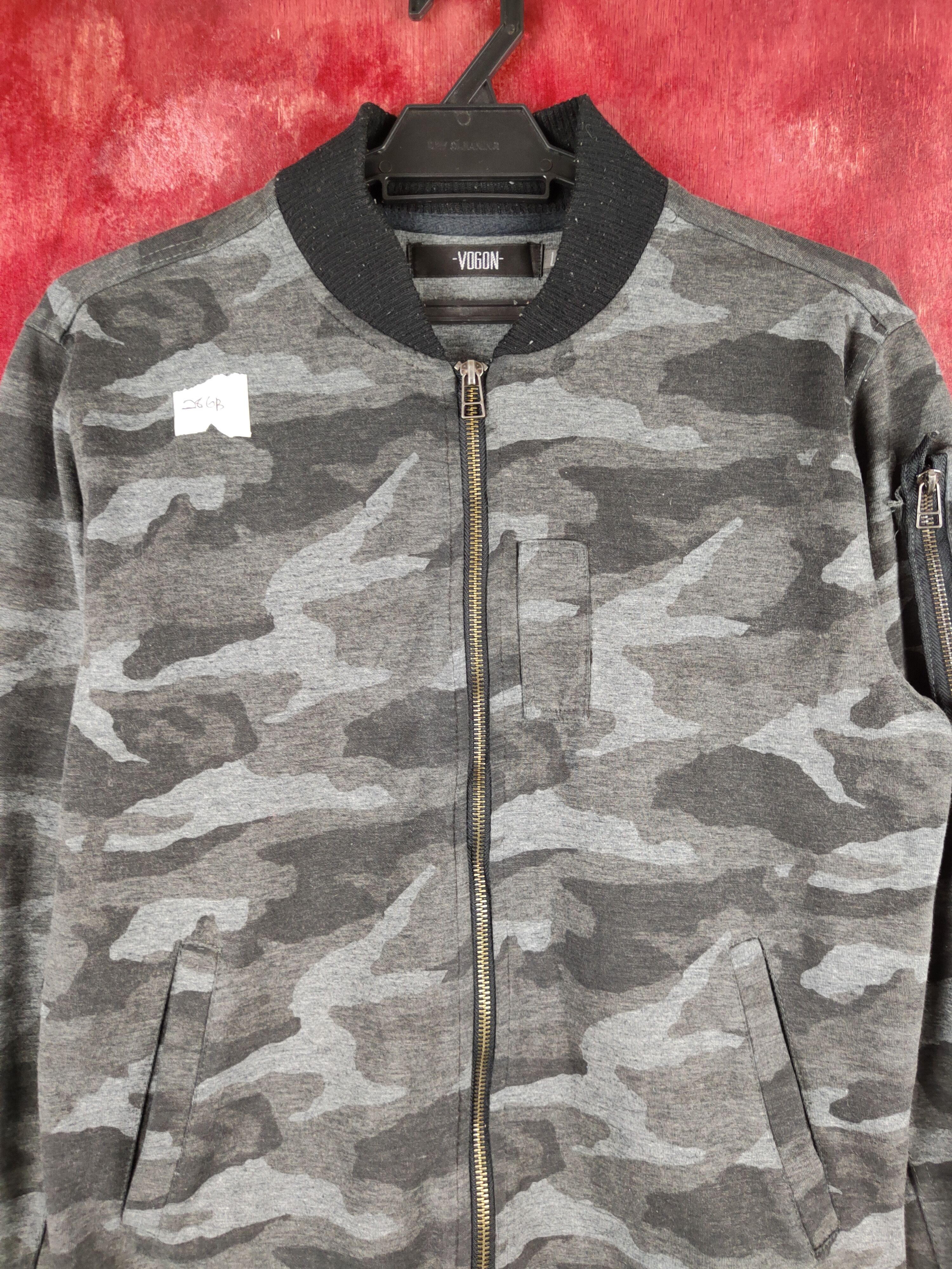 Japanese Brand Vogon Black Gray camo Military Sweater #286B Size US M / EU 48-50 / 2 - 2 Thumbnail