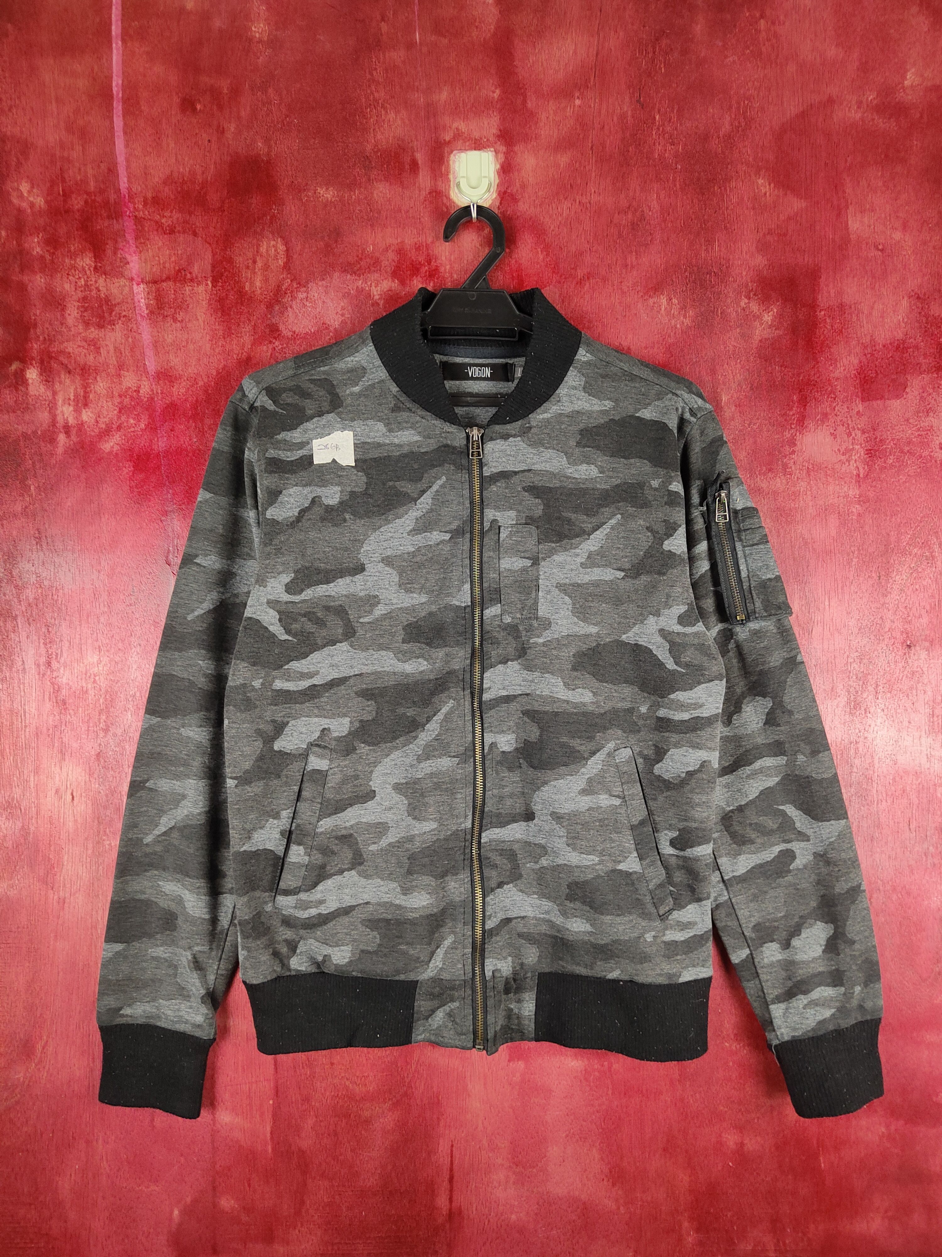 Japanese Brand Vogon Black Gray camo Military Sweater #286B Size US M / EU 48-50 / 2 - 1 Thumbnail