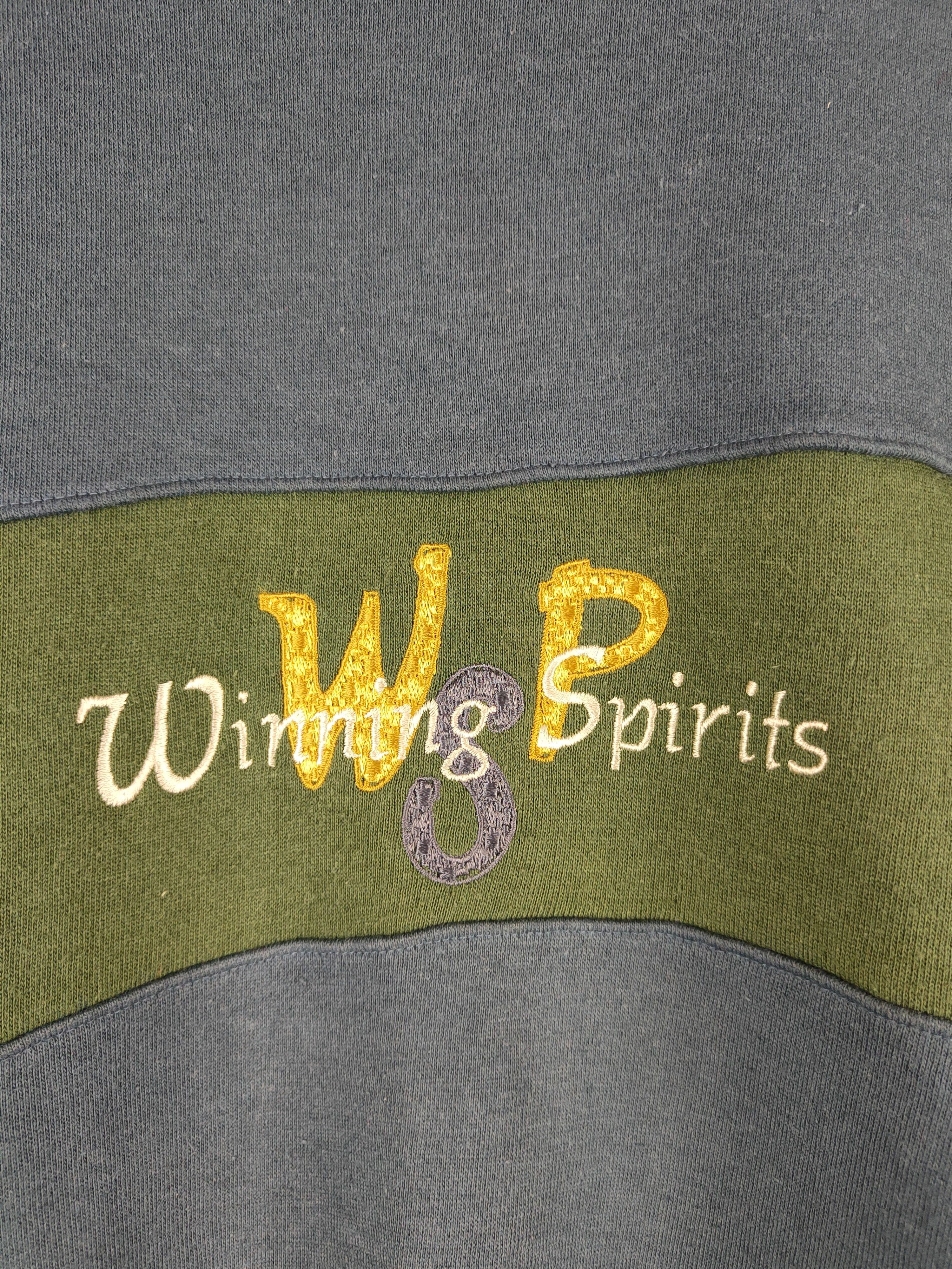 Japanese Brand Winning Spirits vintage Blue Green Sweatshirt #261B Size US L / EU 52-54 / 3 - 3 Thumbnail