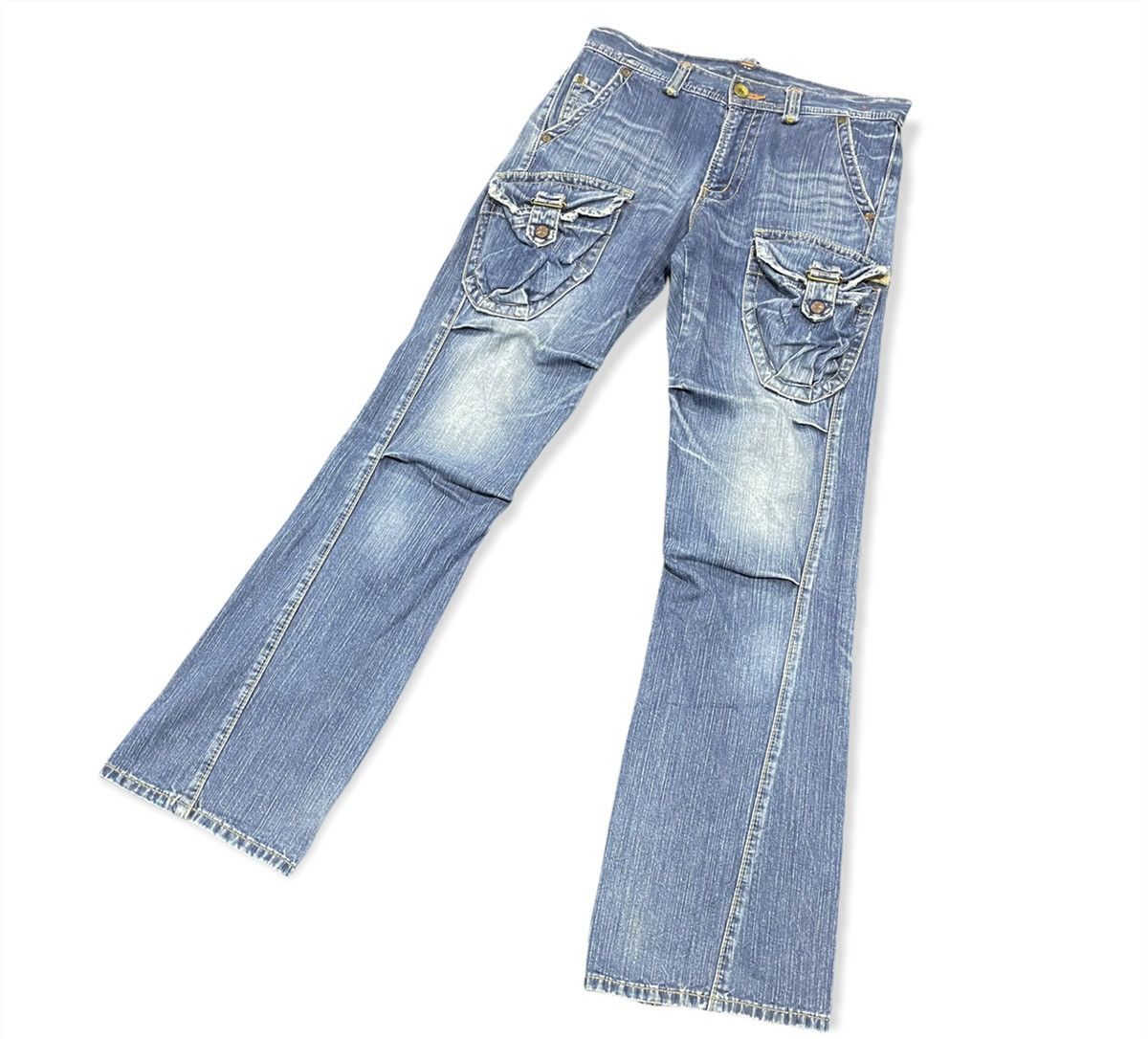 Edwin FLARE Edwin 505 Vintage Flared Bell Bottom Bushpants Jeans Size US 34 / EU 50 - 4 Thumbnail