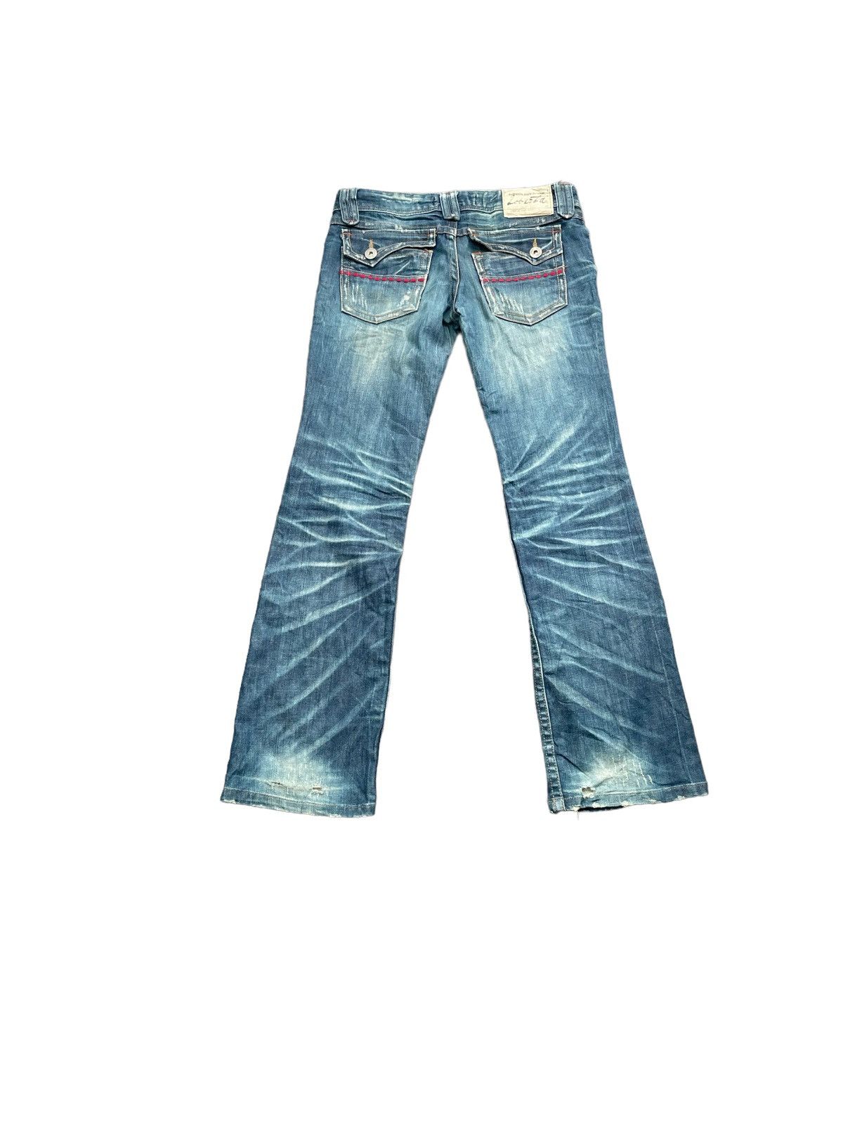 Japanese Brand Loberta Jeans Distresed Denim Size 33" - 7 Thumbnail