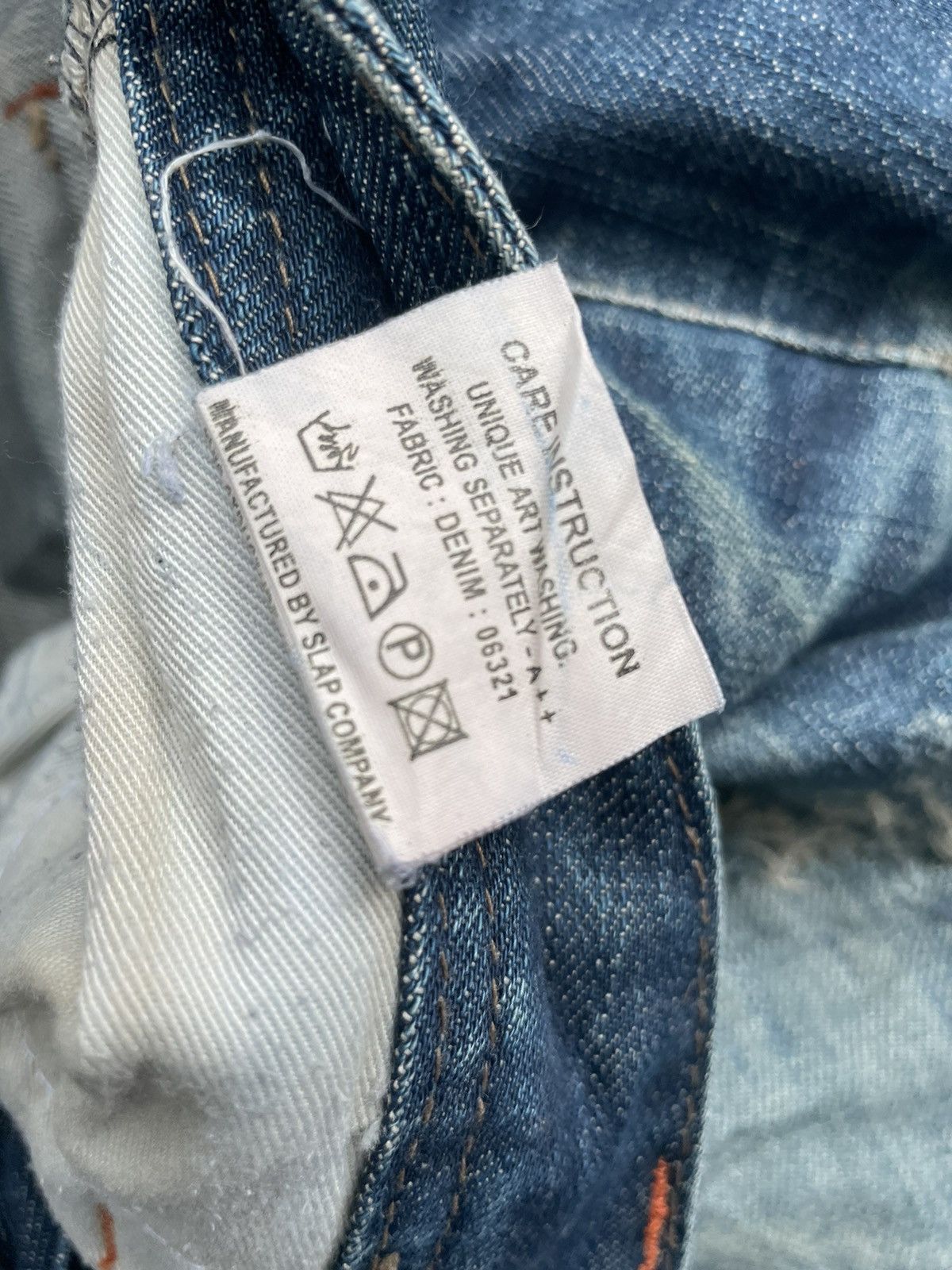 Japanese Brand Loberta Jeans Distresed Denim Size 33" - 14 Thumbnail