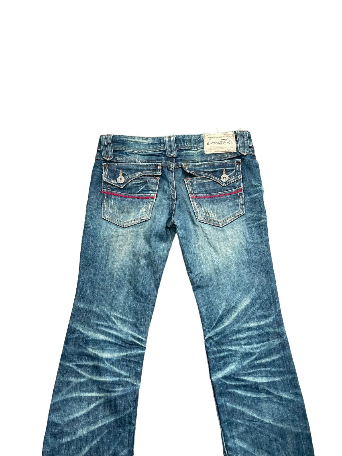 Japanese Brand Loberta Jeans Distresed Denim Size 33" - 8 Thumbnail
