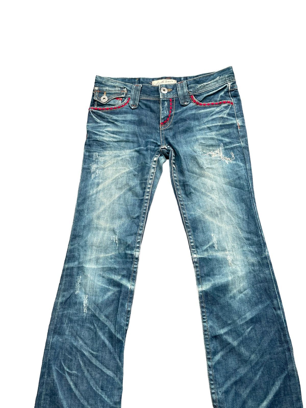 Japanese Brand Loberta Jeans Distresed Denim Size 33" - 4 Thumbnail