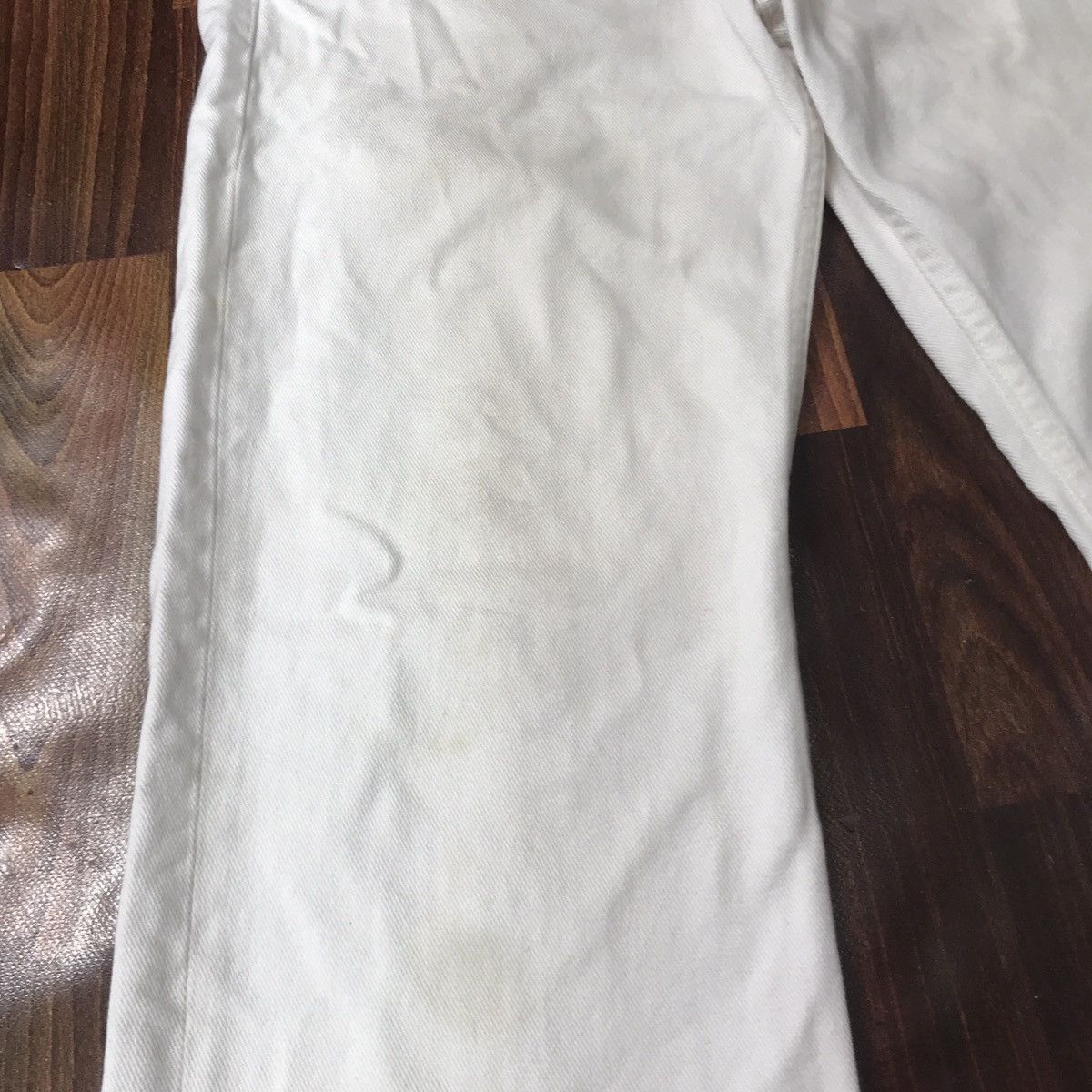 Raf by Raf Simons Vintage Raf By Raf Simons Casual Dirty White Pant Size US 33 - 10 Thumbnail