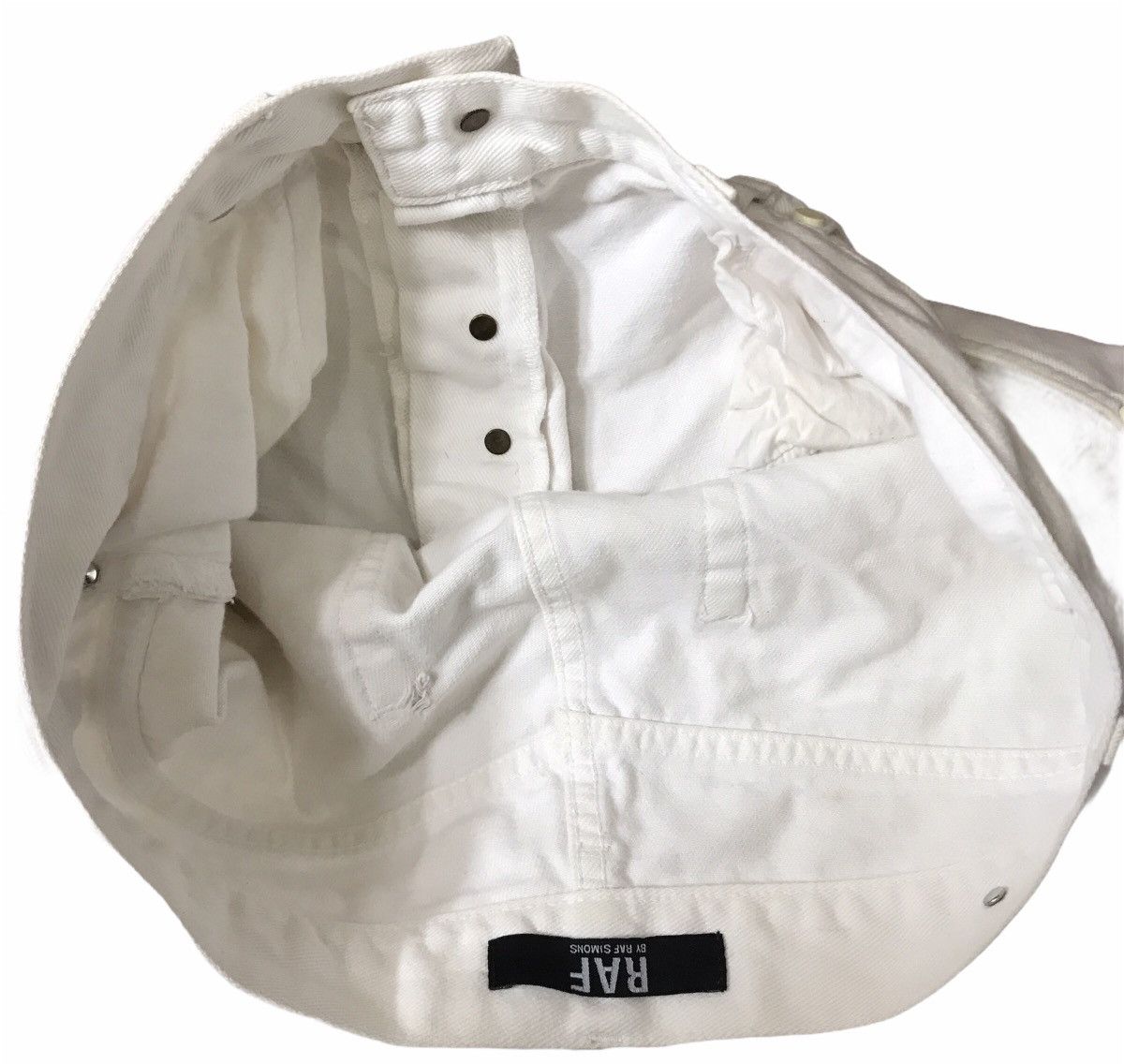 Raf by Raf Simons Vintage Raf By Raf Simons Casual Dirty White Pant Size US 33 - 7 Thumbnail