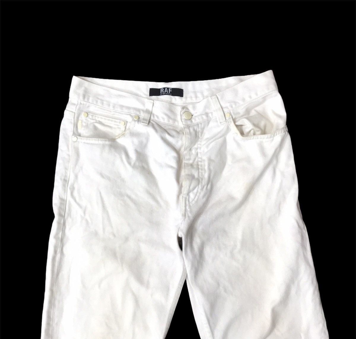 Raf by Raf Simons Vintage Raf By Raf Simons Casual Dirty White Pant Size US 33 - 2 Thumbnail