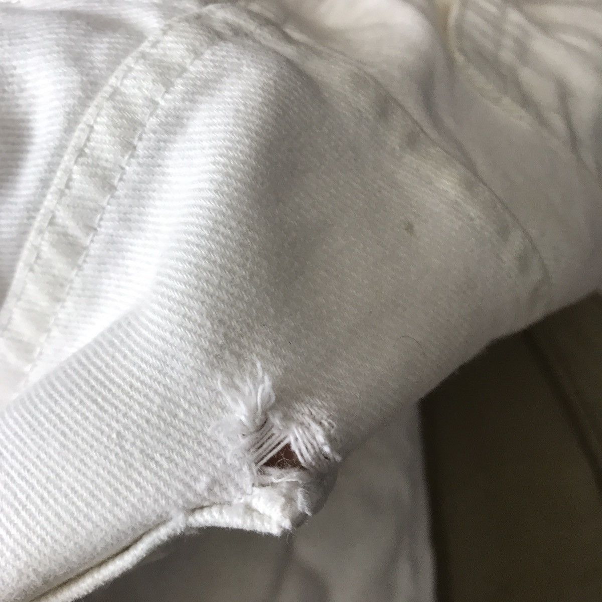 Raf by Raf Simons Vintage Raf By Raf Simons Casual Dirty White Pant Size US 33 - 14 Thumbnail