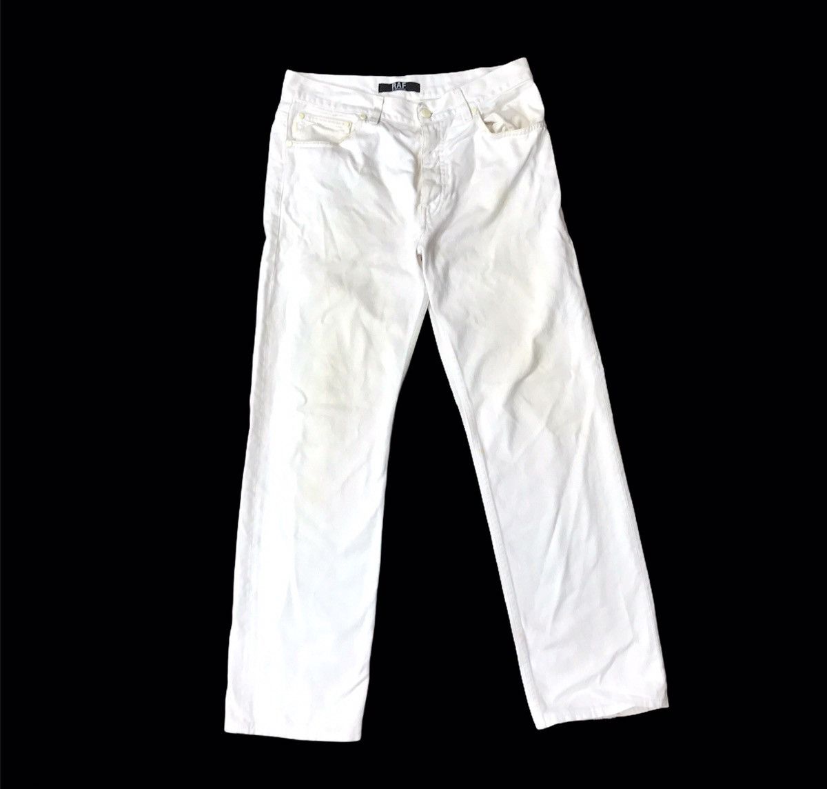 Raf by Raf Simons Vintage Raf By Raf Simons Casual Dirty White Pant Size US 33 - 1 Thumbnail