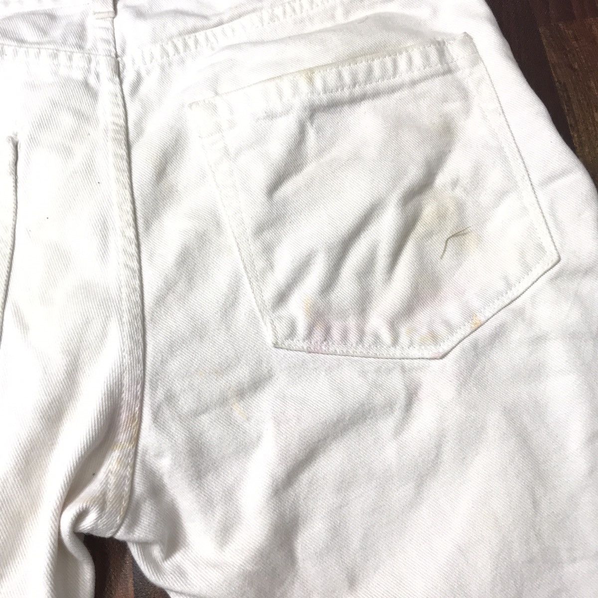 Raf by Raf Simons Vintage Raf By Raf Simons Casual Dirty White Pant Size US 33 - 15 Thumbnail