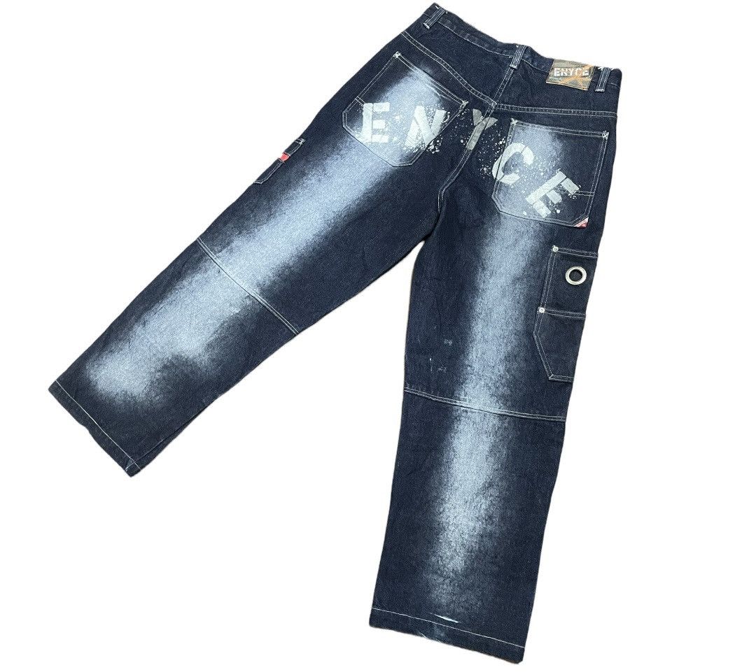 Enyce Vintage 90s Enyce Brand Hip Hop Rap Painter Baggy Jeans Size US 31 - 2 Thumbnail
