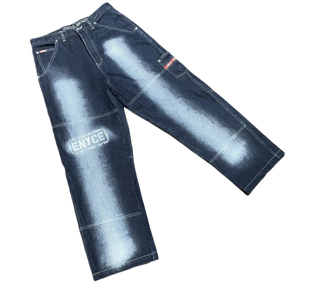 Enyce Vintage 90s Enyce Brand Hip Hop Rap Painter Baggy Jeans Size US 31 - 5 Thumbnail