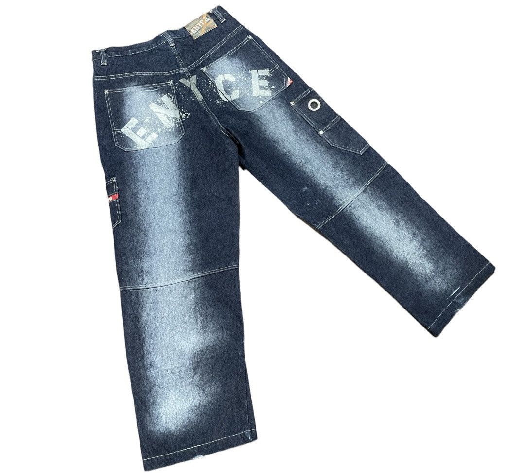 Enyce Vintage 90s Enyce Brand Hip Hop Rap Painter Baggy Jeans Size US 31 - 3 Thumbnail