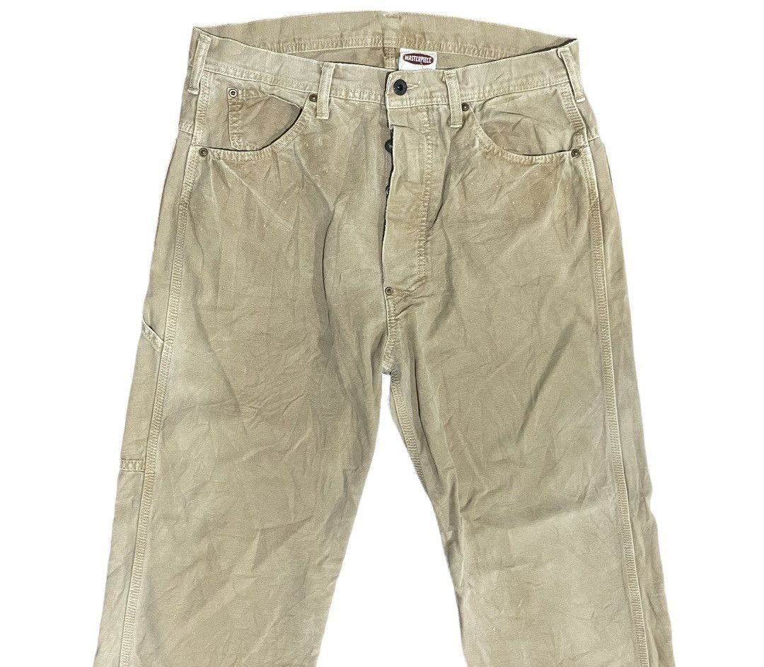 If Six Was Nine × Japanese Brand × MasterPiece Vintage Masterpiece Hommes Moyens Distressed Chore Pants Size US 34 / EU 50 - 3 Thumbnail