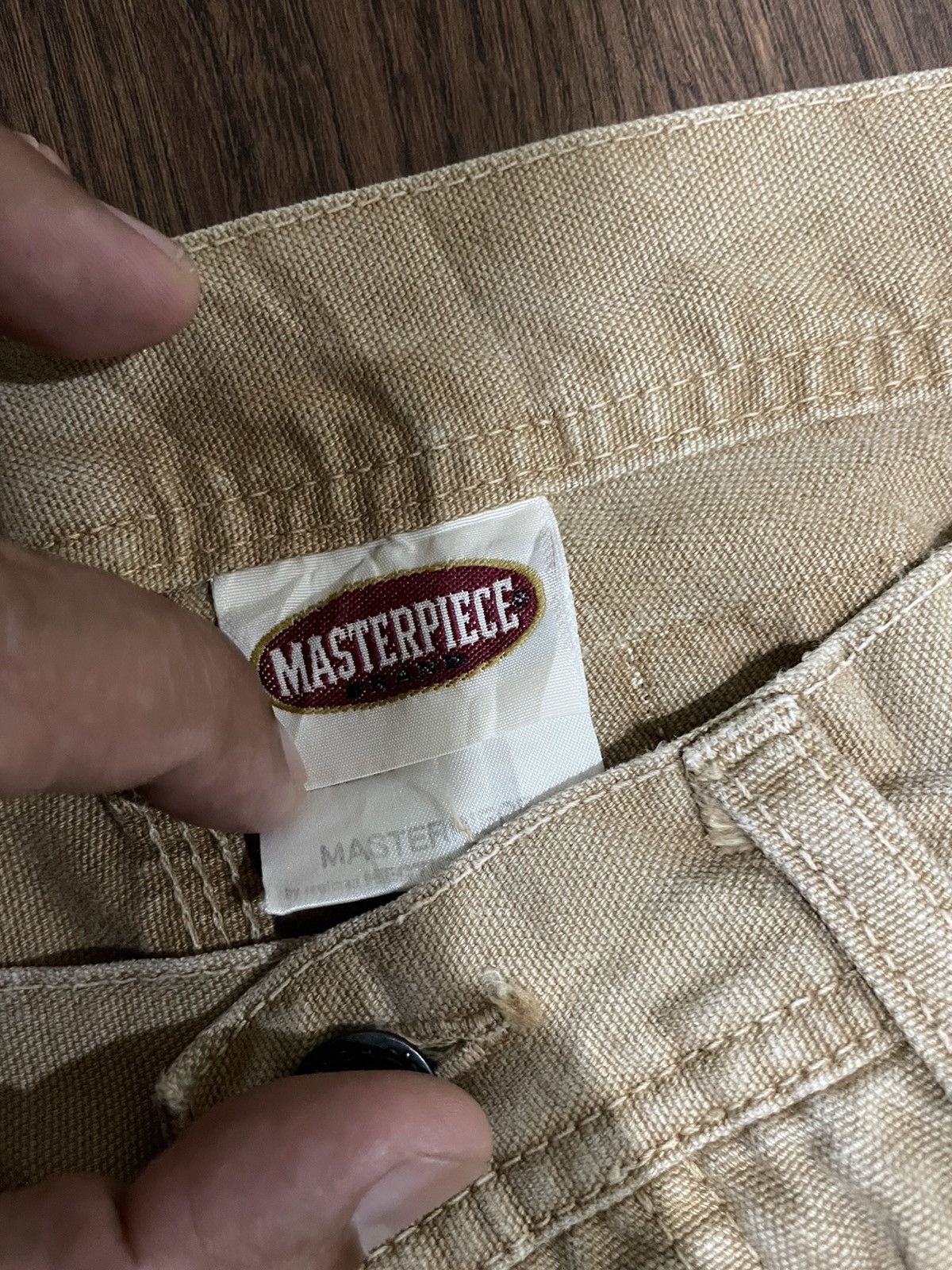 If Six Was Nine × Japanese Brand × MasterPiece Vintage Masterpiece Hommes Moyens Distressed Chore Pants Size US 34 / EU 50 - 14 Thumbnail