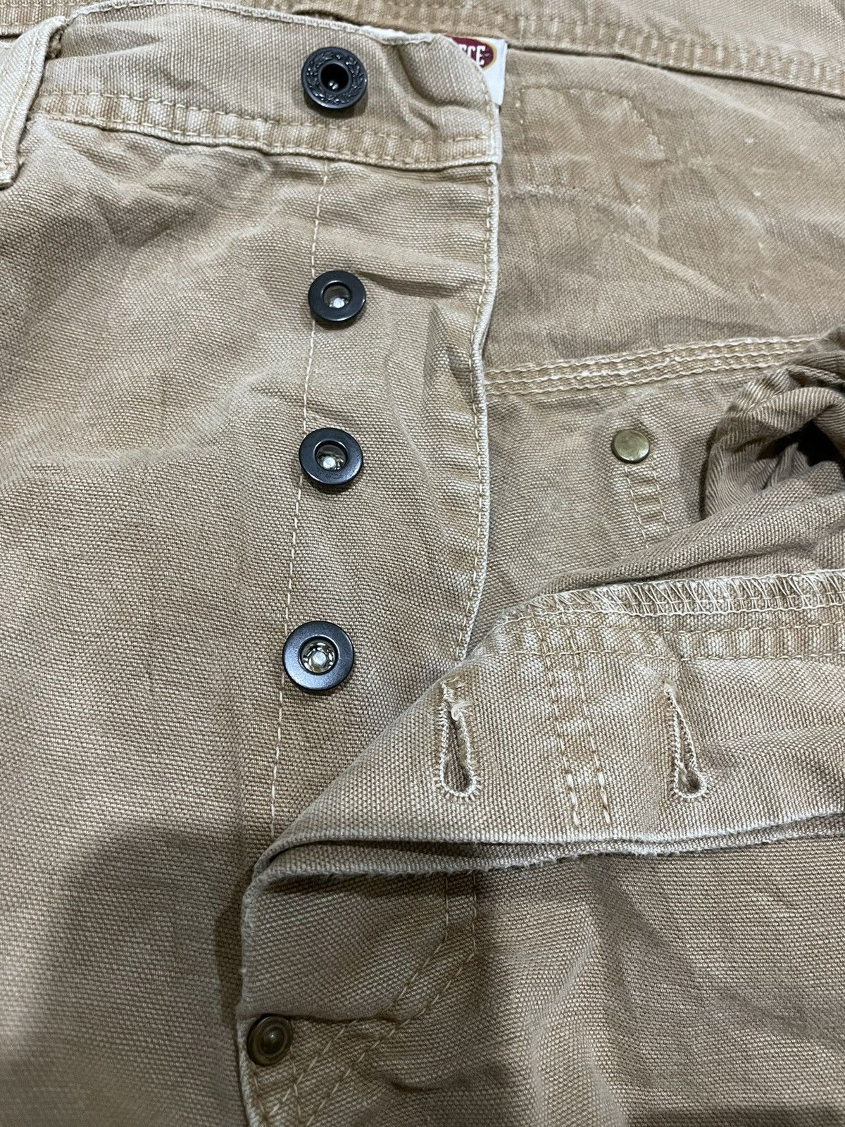 If Six Was Nine × Japanese Brand × MasterPiece Vintage Masterpiece Hommes Moyens Distressed Chore Pants Size US 34 / EU 50 - 10 Thumbnail