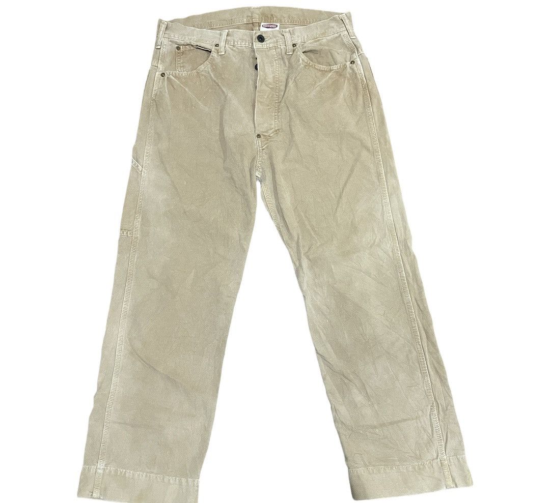 If Six Was Nine × Japanese Brand × MasterPiece Vintage Masterpiece Hommes Moyens Distressed Chore Pants Size US 34 / EU 50 - 2 Thumbnail