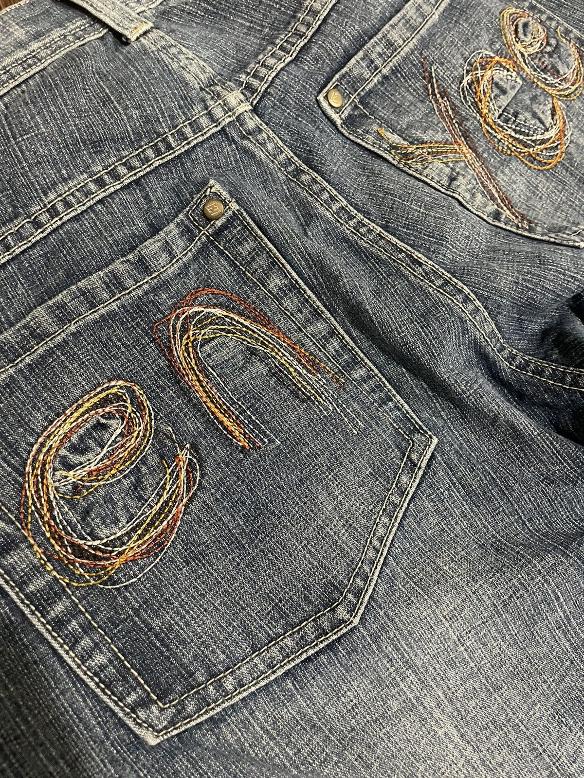 Enyce Vintage Enyce Spellout Embroidery Back Pocket Hip Hop Jeans Size US 32 / EU 48 - 16 Thumbnail
