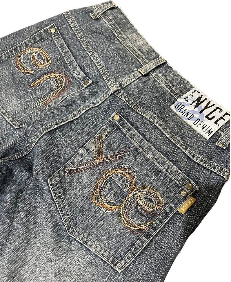 Enyce Vintage Enyce Spellout Embroidery Back Pocket Hip Hop Jeans Size US 32 / EU 48 - 2 Thumbnail