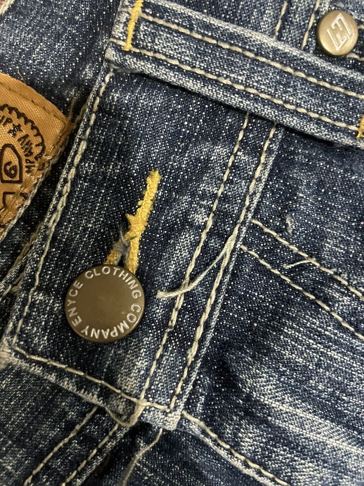 Enyce Vintage Enyce Spellout Embroidery Back Pocket Hip Hop Jeans Size US 32 / EU 48 - 15 Thumbnail
