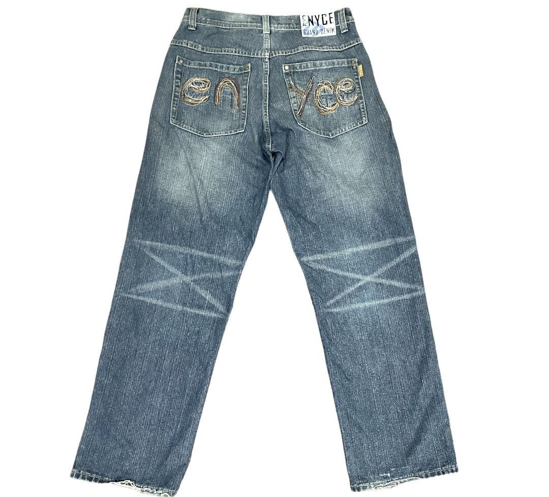 Enyce Vintage Enyce Spellout Embroidery Back Pocket Hip Hop Jeans Size US 32 / EU 48 - 1 Thumbnail