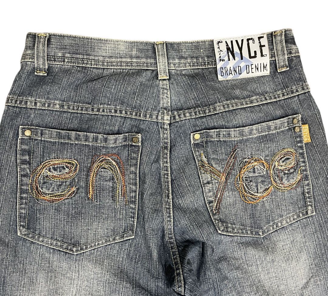 Enyce Vintage Enyce Spellout Embroidery Back Pocket Hip Hop Jeans Size US 32 / EU 48 - 3 Thumbnail