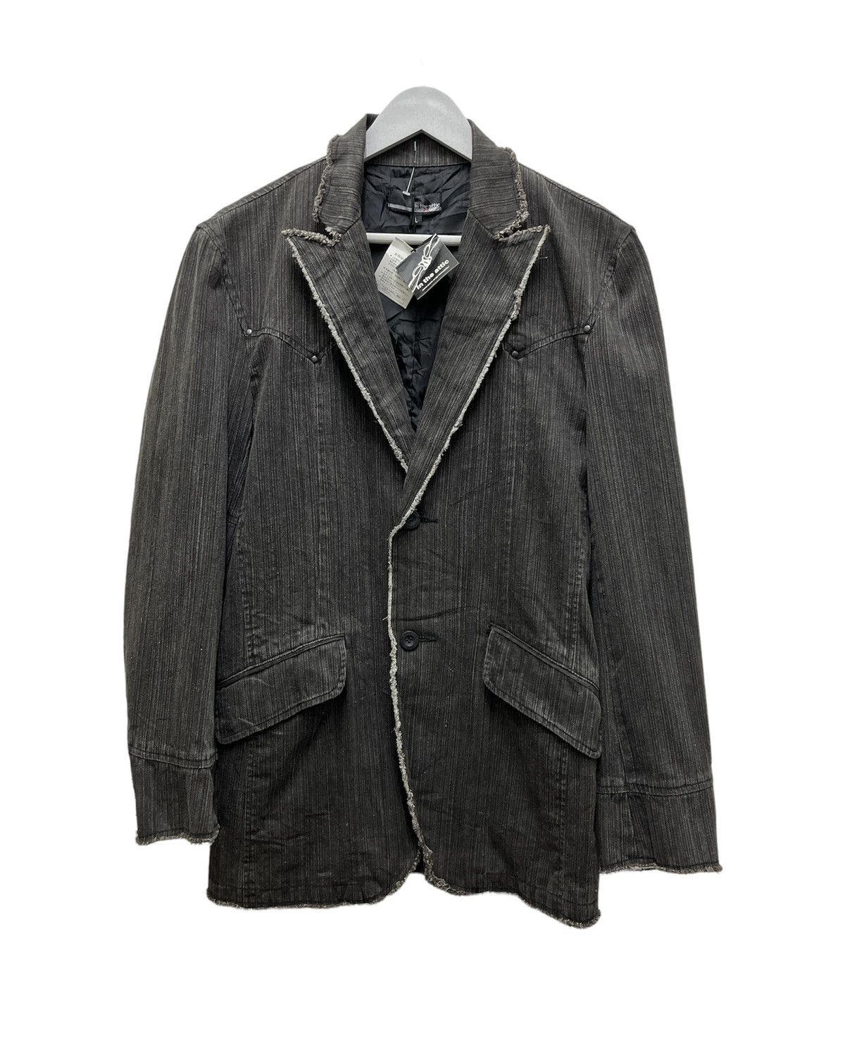 In The Attic 🔥 IN THE ATTIC KHAKI BROWN INDIGO JACKET | Grailed