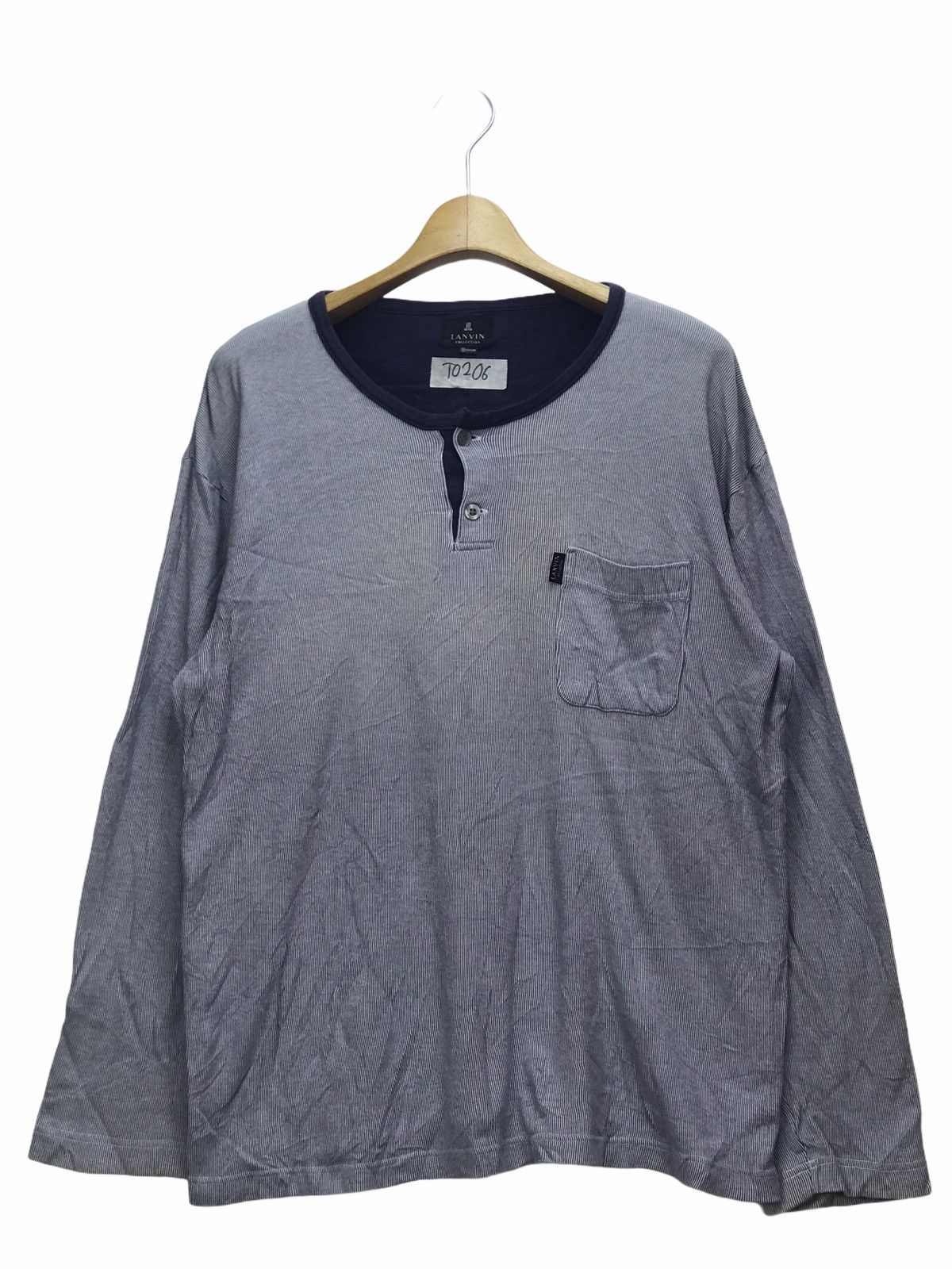 Japanese Brand Lanvin Single button Long Sleeve Shirt Size US M / EU 48-50 / 2 - 1 Thumbnail
